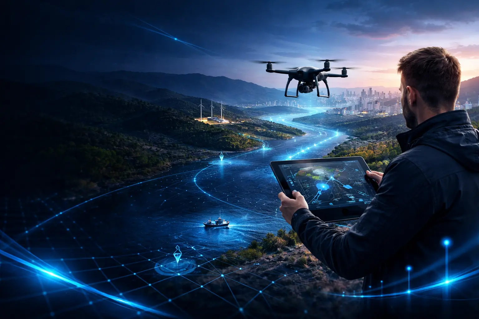 Drone Simulation Background